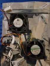 Lot of (2) Cisco 2811 Router Cooling Fans SUNON & Delta 12V 40mm Untested/ Used picture