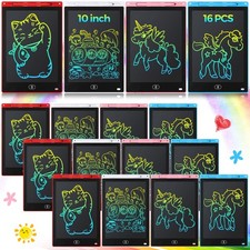 16 Pack LCD Writing Tablet 10 Inch Bulk Kids Drawing Pad Erasable Toddler Doo... picture