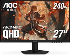 AOC 27 Inch Gaming Monitor 2K QHD 240Hz IPS G-SYNC Compatible, Q27G41ZE | 2560×1 picture