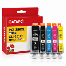 PGI-250XL CLI-251XL Ink Set (5-Pack) for  MG5422 MG5522 Printers picture