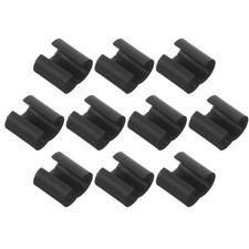 10Pcs Reusable Mountain Bike Cable Clips Black Plastic Wire Holders Dual Clamp picture