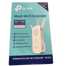 New TP-Link WiFi Range Extender Repeater AC1750 Dual Band RE450 Internet Booster picture