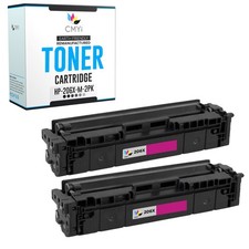 2-Pack CMYi Replacement 206X Magenta Cartridge for HP Color LaserJet Pro M283cdw picture