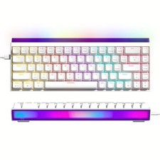 60% Percent Keyboard with Light Box,Wired Keyboard Gaming Mechanical picture