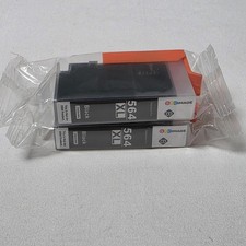 GPC Image Ink Cartridges 564XL Black 2 Pack Replaces CN684WN High Yield New picture