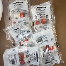 (5) CommScope Systimax MPS100E PowerSUM M Modular Jack RJ45 Cat5e - ORANGE picture