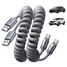 LISEN USB A to C Cable, Durable Short C Cable 2 4FT, Space Gray picture