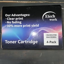 4 Pack Monochrome Lazer Printer Toner Cartridges CB435A/CB436A/CE285A New In Box picture