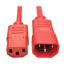 thelegacyindia.in  IEC C14 to C13 3ft power cable Red picture