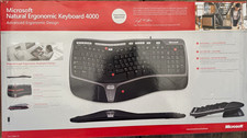 Microsoft Natural Ergonomic Keyboard 4000 Wired w/ Wrist Rest, Multimedia Keys picture