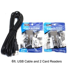 2X SD/SDHC Card Reader Vidpro  Plus One Usb 6' Cable picture