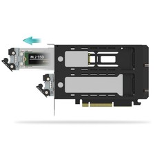 Icy Dock MB842M5PB Removable 2 Bay M.2 NVMe To PCIe X8 Mobile Rack PCIe 5.0 picture