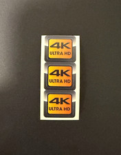 3 Pcs 4K Ultra HD Vinyl Sticker Label Decal 18mm x 15mm, Kiss Cut picture
