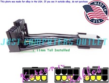 🔥 (11mm Tall) Low Profile 90° Dual Inverted 8-Pin PCI-E GPU Y Cable Extension picture
