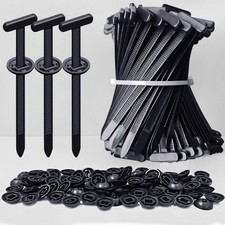 50 PCS Nylon Universal Cable Tie Buckle Heavy Duty SelfLocking Rivet Zip picture
