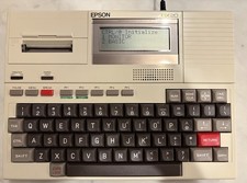 RARE FUNCTIONAL - EPSON HX-20 Vintage Notebook Computer w/ Case & Manuals  picture