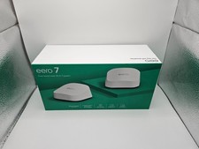 Brand NEW eero 7 Dual-Band Mesh Wi-Fi 7 Router System 2 Pack White 2.5Gbps picture