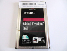PCMCIA Card Modem 56k V.90 TDK DF5660 Global Freedom 5660 GENUINE RETRO picture