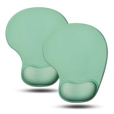 2-Pack Compact Ergonomic Mouse Pads with Gel Wrist Support - Boho Chic Design picture
