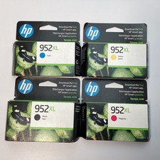 4 Pack of OEM HP 952XL High Yield Ink Cartridges CMYK Exp 06/2025-10/2025 - New picture