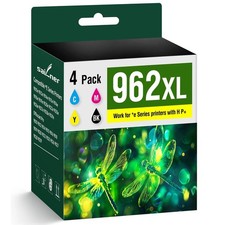 962XL Compatible Ink Cartridge 4 Pack for HP OfficeJet Pro 9010 9015 9020 9025 picture
