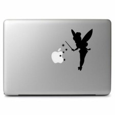 Tinkerbell Fairy Silhouette Decal Sticker Macbook Laptop Trackpad Car Window picture