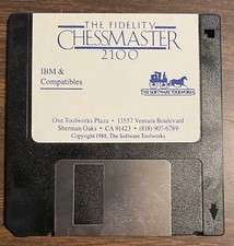 The Fidelity Chessmaster 2100 Vintage Game IBM & Compatibles 3.5” Floppy 1988 picture