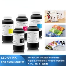 5×1000ML UV Ink For Ricoh GH2220 Industrial Inkjet Printer picture