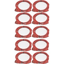 10x Panduit Power Cord C14 C13 Power Lead Red 3m 10A 250V PC14C13RD10-Q picture
