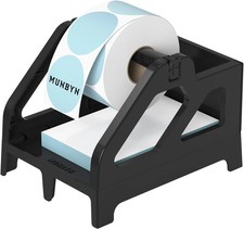 Label Holder for Rolls and Fan-Fold Labels, Thermal Sticker Roll Holder for Desk picture