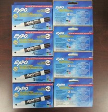 EXPO DRY ERASE MARKERS 4PK ASSORTED COLORS LOT OF 8 [22B] picture
