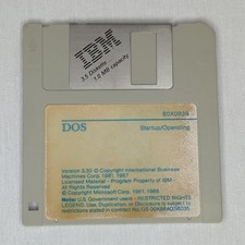 IBM Floppy Disk DOS 80x0939 Start Up / Operations Version 3.30 1987 picture
