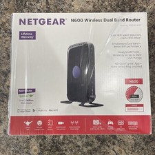 NETGEAR N600 300 Mbps 4 Port WiFi Dual Band Router WNDR3400 Open Box picture