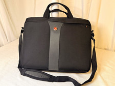 Wenger Checkpoint Friendly Padded Laptop Shoulder Messenger Bag Black/Gray picture