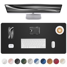 Large Waterproof Leather Desk Pad Protector Mat for Office and Home 36