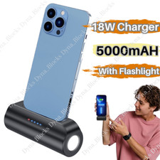 5000mAh 18W Mini Portable Power Bank With Flashlight Charger For iPhone 14 13 12 picture
