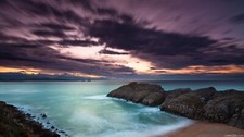Landscape beach sea clouds sky outdoors Custom Gaming Mat Desk picture