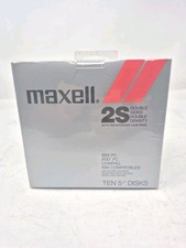 Maxell 2S Double Sided Double Density 10 Count 5 1/4