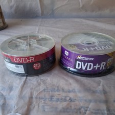 Lot Of 2 25 packs DVD+R Recordable Blank Disc  Memorex 4x Gigaware 4.7GB picture