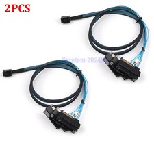 2pcs Mini SAS HDD SFF-8643 to 4 SFF-8482 Connector with Power Port Hard Drive 1M picture