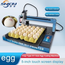 Chipless egg inkjet printer prints text identification patterns on eggsfoodgrade picture