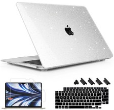 Clear Glitter Hard Shell Case For MacBook Air 13 Inch M1 A2337 A2179 A1932 picture