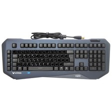 Rapoo V800 Mechanical RGB Gaming Keyboard USB Greek QWERTY Black + Stickers picture