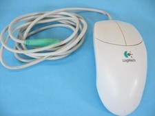 Logitech M-CAA42 PS/2 Two Button Wired Ball Mouse Cleaned Tested picture