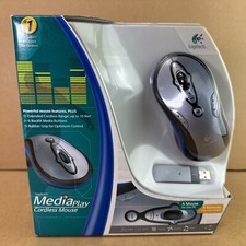 Logitech MediaPlay Mouse 11 Button Wireless Mouse - Blue - NEW Factory Sealed picture
