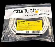 StarTech 8ft White Molded Cat6 UTP Patch Cable ETL Verified C6PATCH8WH picture