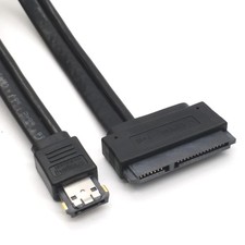 2 In 1 eSATA USB 12V 5V Data Cable Combo to 22Pin USB Hard Disk Line 19.7in picture
