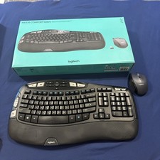 Logitech MK570 Wave Comfort Wireless Keyboard w/mouse & USB Dongle in Box picture