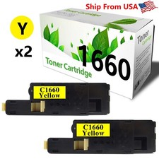 (2PK,Yellow) Compatible C1660 Toner Cartridge Replacement for 1660 Printer picture