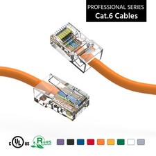 3Ft CAT6 UTP Ethernet Network Non Booted Cable Orange picture